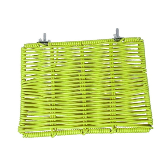 oshhni Bird Perch Platform Cage Decor Parrot Perch Stand for Cockatiel Budgie Macaw Green