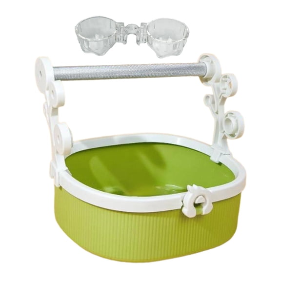 oshhni Bird Perch Stand Desktop Bird Stand Tabletop for Cockatiels Parakeets Budgie Green