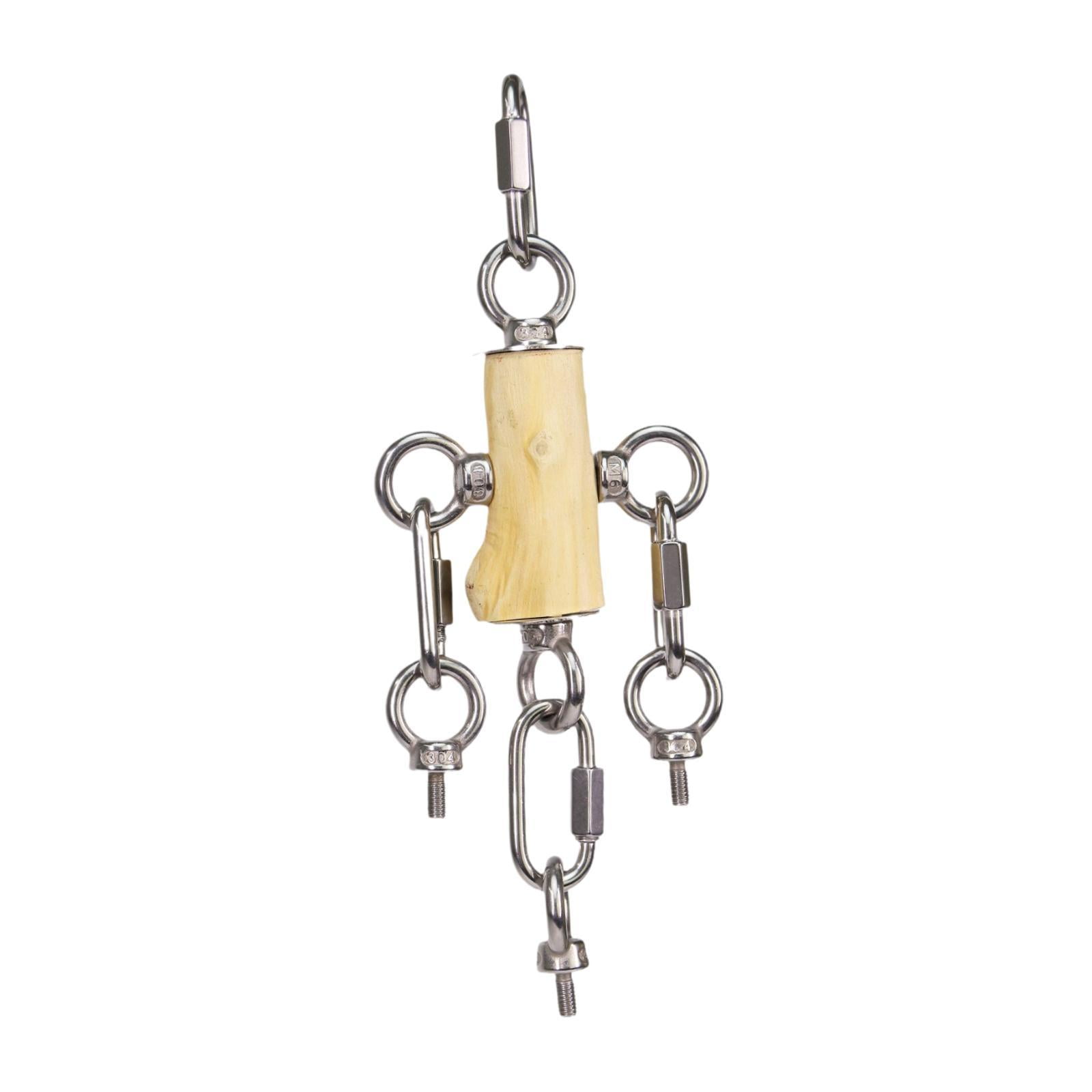 View of oshhni Bird ing Toy Bird Cage Accessories Hanging Toy for Finches ...