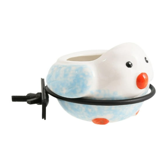 oshhni Birdcage Food Bowl Food Water Bowl for Budgies Small Pet Bird Blue