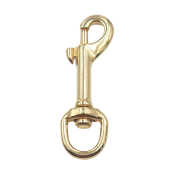 oshhni Brass Snap Hook Accessory Key Hook Clip for DIY Crafts Backpack Handbag 1.4cmx7.8cm