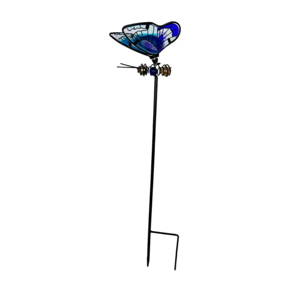 oshhni Butterfly Garden Stake Decorative Garden Decor for Courtyard Walkway Pathway Blue