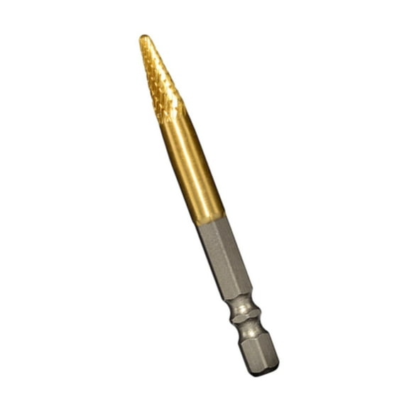 oshhni Carbide Rotary Burr Bit Double Cut Carving Burr Sturdy,Rotary Tool 1/4'' Hex Shank Die Grinder Bit for DIY Milling Wood Metal B