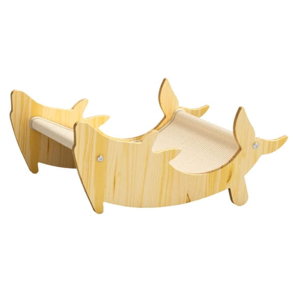 oshhni Cat Dog Lounge Chair Comfortable Portable Cat Scratcher and Bed Cute Pet Cot