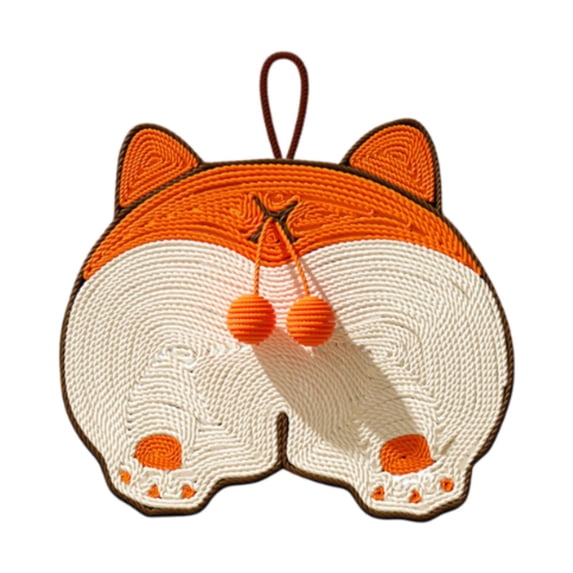 oshhni Cat Scratcher Pad Cat Floor Scratching Pad for Hanging Door Exercise Pet Toy Corgi