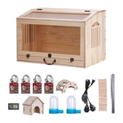 oshhni Chick Brooder Box Sturdy Wooden Small Chicken Coop for Hamsters Ducks Chicks