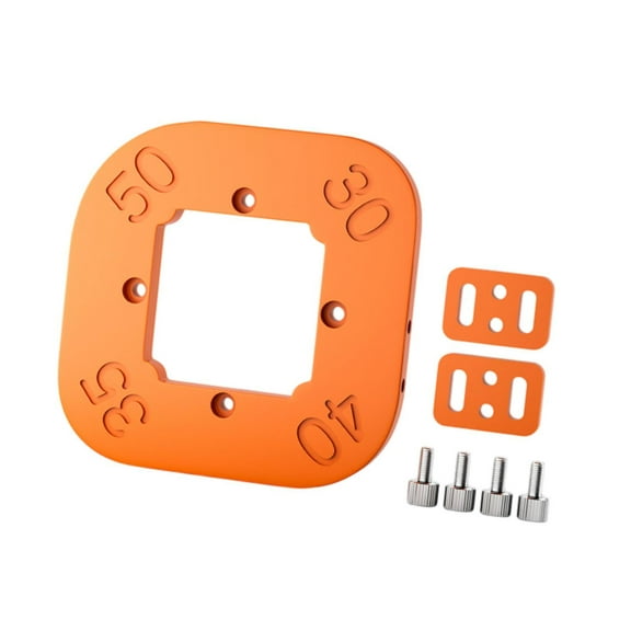 oshhni Corner Jig Woodworking Tool Small Circle Cutting Template 8mm Thick Trimming Tool Cutting Tool Multipurpose Jig R30 to R50