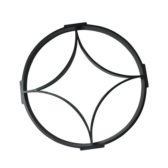 oshhni DIY Walk Decorative Concrete Mould and Form for Lawn Yard Outdoor Round