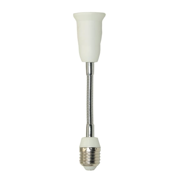 oshhni E27 LED Bulb Lamp Holder Flexible Extension Adapter Converter Adapter From E27 to E27 for LED Lamp / Halogen / CFL , Random, 20cm Random Color