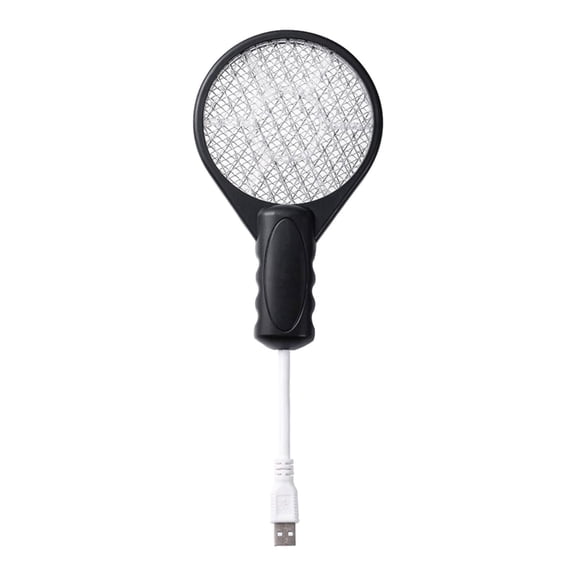 oshhni Electric Compact Bug Racket for Home Indoor Outdoor Patio Black