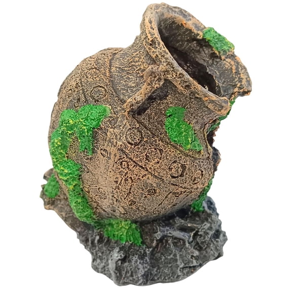 oshhni Fish Tank Decoration Resin Pot Aquarium Decoration for Aquatic Pets to Breed