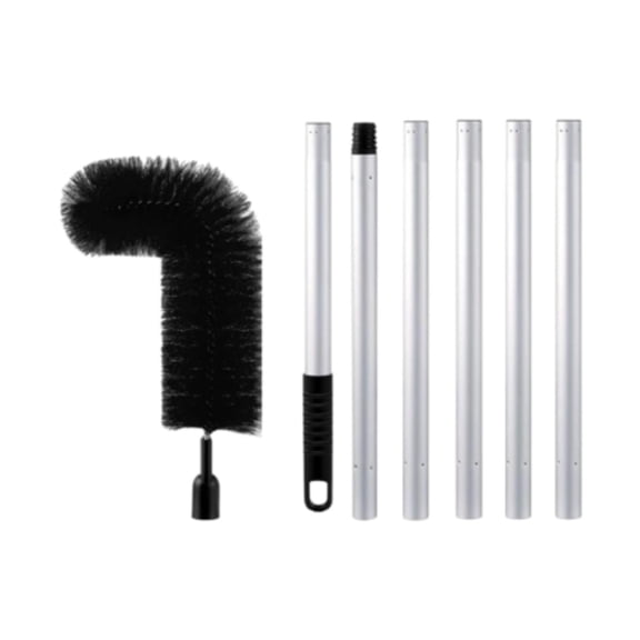 oshhni Gutter Brush Cleaner Adjustable Length Home Gutter Cleaning Tool Roofing Tool for Kitchen Debris Removing Leaves 208cm