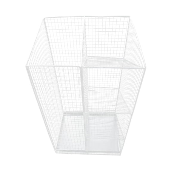oshhni Home Umbrella Stand Grid Creative Storage Bucket for Canes Household Hallway White