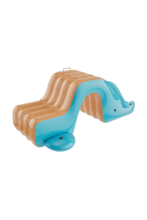 Inflatable Pool Slide Inflatable Play Center for Yard Summer Parties Balcony Green and Orange