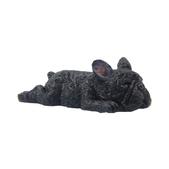 oshhni Mini Corgi Dog Figurines for Kids Imitation Detailed Hand Painted Small Dog Dark