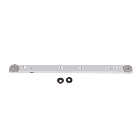 oshhni Miter Slider Table Steel Miter Bar Miter Rod Silver Tools - as described+as described, 300mm with Retaining Ring