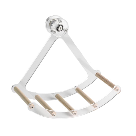 oshhni Parrot Silent Running Wheel Bird Silent Wheel Toy for Turtles Hamsters Birds L Wood Stick