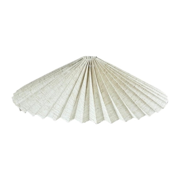 oshhni Pleated Lamp Shade Lamp Cover Novelty for Pendant Lights Fashion Light Cover for Flax