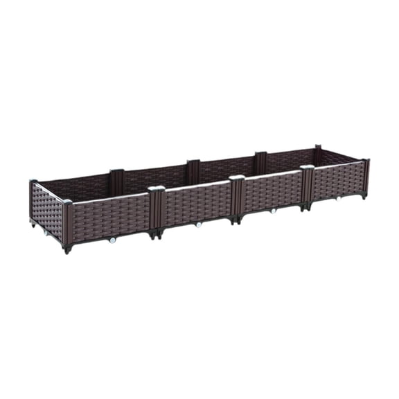 oshhni Raised Garden Bed Plant Container Practical, Easy Assembly Convenient, Outdoor Planting Box Planter Box for Farm Outdoor Yard 160cmx40cmx22cm