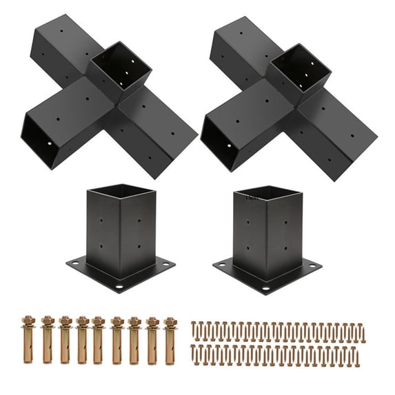 oshhni Right Angle Corner Brackets for Shed Canopies Patio Pergolas