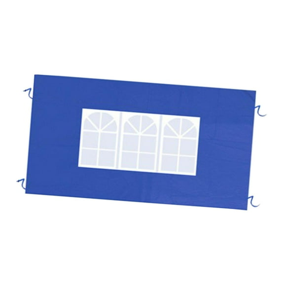 oshhni Side Wall Panel Portable Replacement Tent Sidewall for Sunshade Awning Patio Blue