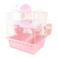 thumbnail image 1 of oshhni Small Animal Carrier Cage Hamster Cage for Dwarf Hamster Guinea Pig Hedgehog pink, 1 of 8