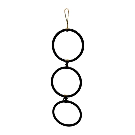 oshhni Snake Climbing Enrichment Rings Habitat Accessories Reptile Tank Accessories Black