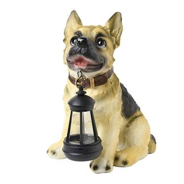 oshhni Solar Lamp Statue Animal Figurine for Yard Courtyard Housewarming B