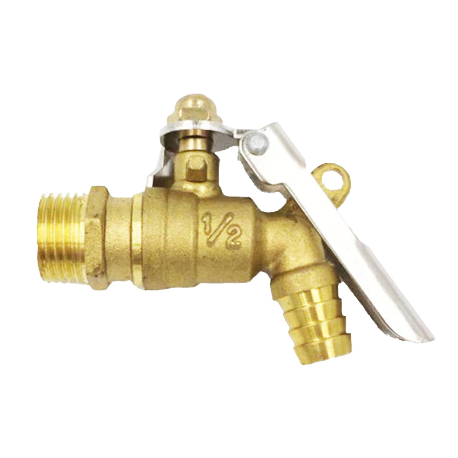 oshhnii 1/2 inch Lockable Brass Faucet Replacement Garden Water Faucet Outdoor Water Tap