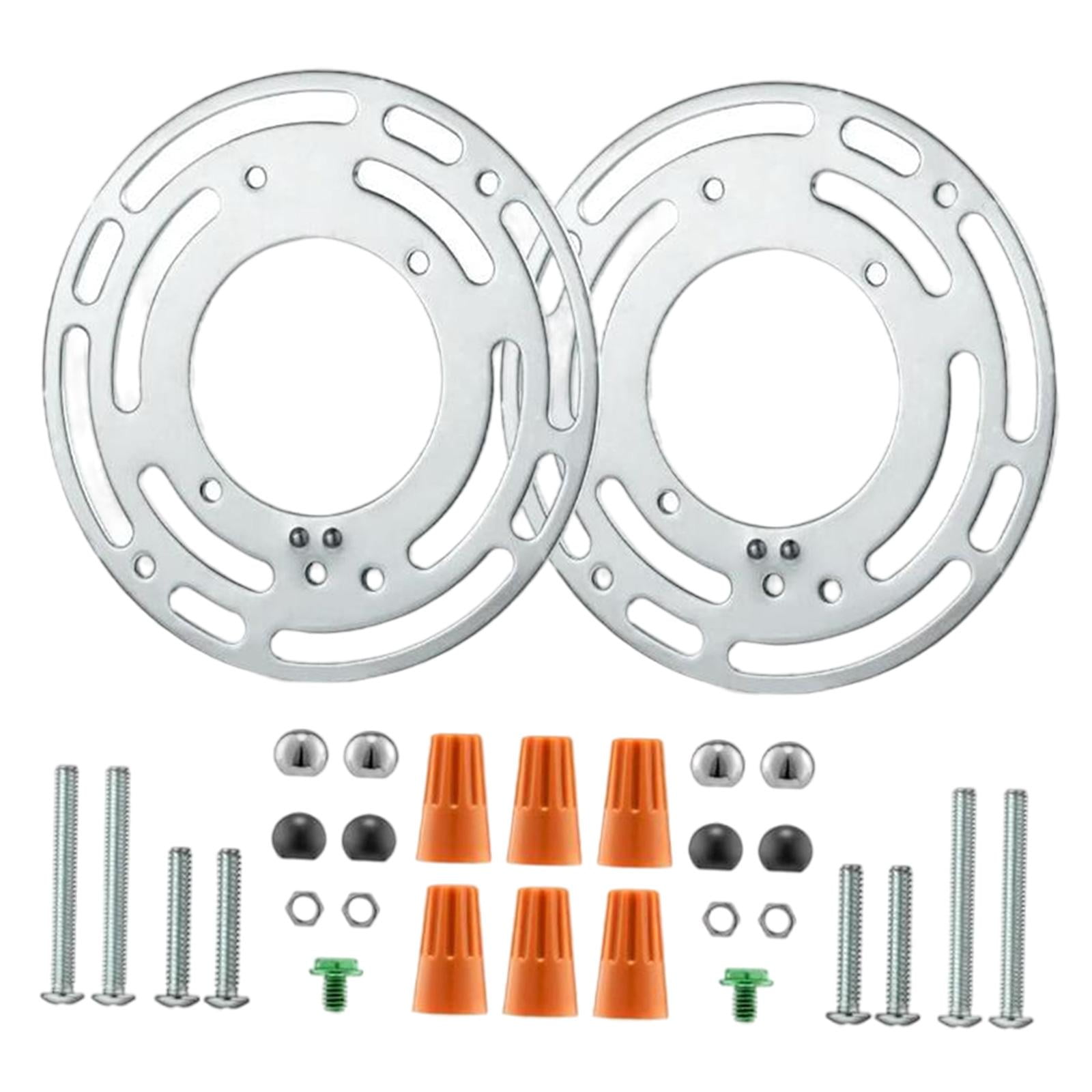 oshhnii 2 Pieces Ceiling Light Fixture Mounting Bracket Round Lightweight Crossbar Plate