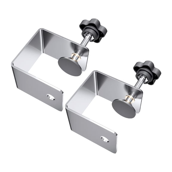 oshhnii 2 Pieces Drawer Front Installation G Fixing Clamp Adjustable Stainless Steel for