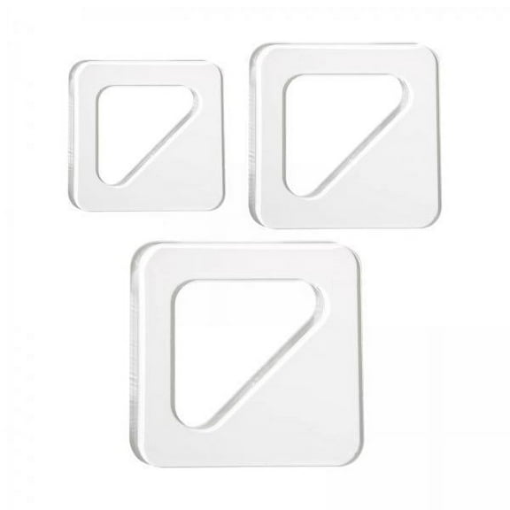 oshhnii 2x3x Triangle Tracing Stencils Guide Tools for Kitchen Clear Acrylic Templates