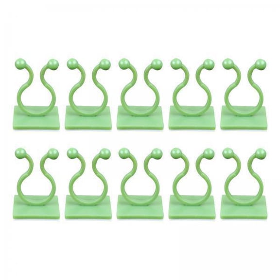 oshhnii 6X 10 Pieces Plant Climbing Wall Fixture Clips Self Adhesive for Decorations