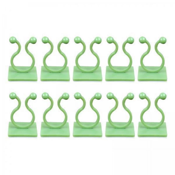 oshhnii 6X 10 Pieces Plant Climbing Wall Fixture Clips Self Adhesive for Decorations