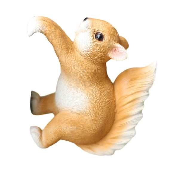oshhnii Animal Garden Statue Cartoon Cute Planter Hanging Pendant Ornament for Courtyard Squirrel