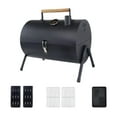 thumbnail image 1 of oshhnii Barbecue Grill Grill Holder Grill for Beach Patio Family Gatherings Black, 1 of 9
