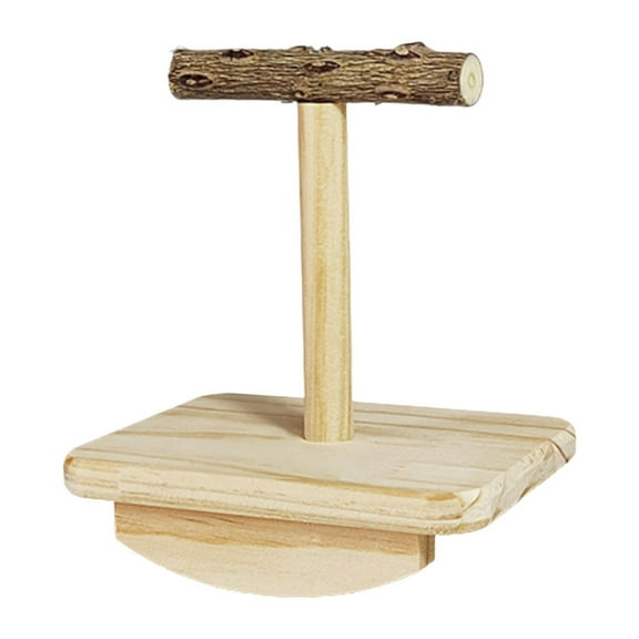 oshhnii Bird Flat Perch Chewing Stick Bird Playground for Macaw Cockatiels Lovebirds S