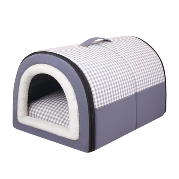 oshhnii Cats Bed Sleeping House Pet Sleeping Bed Soft Pet Tent Cave Indoor Cats Sleeping Gray M