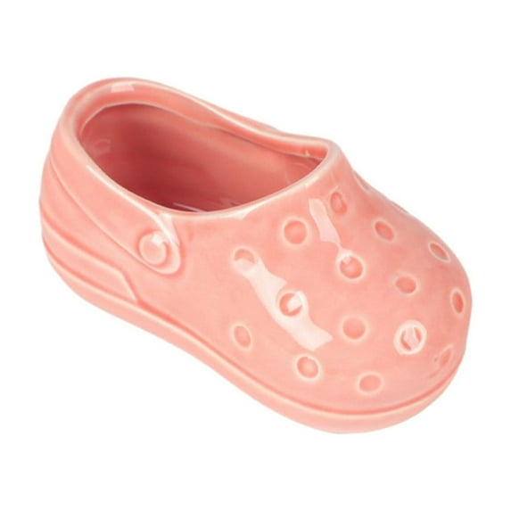 oshhnii Ceramic Feeding Water Bowl, Shoes Shaped Hamster Bowl for Hedgehogs, Guinea Pig, Pink