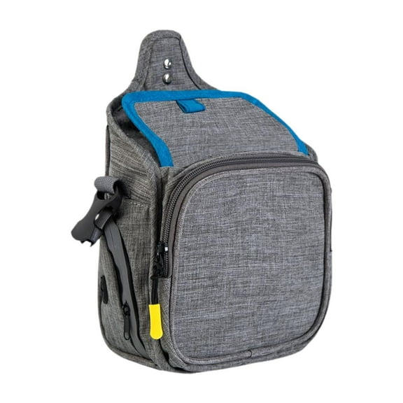 oshhnii Dog Food Bag Multi Pocket Dog Training Treat Pouch for Travel Training Puppy Gray Blue