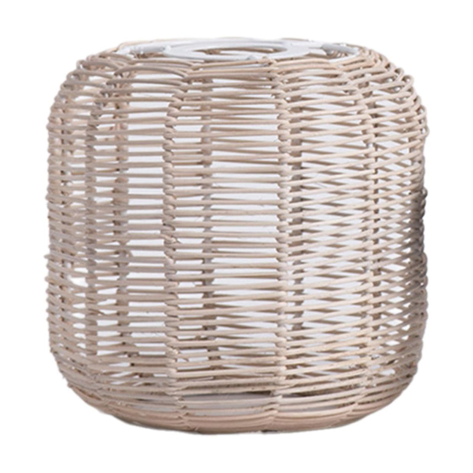 oshhnii Drum Rattan Lampshade Ceiling Fan Light Cover for Wall Lamp ...