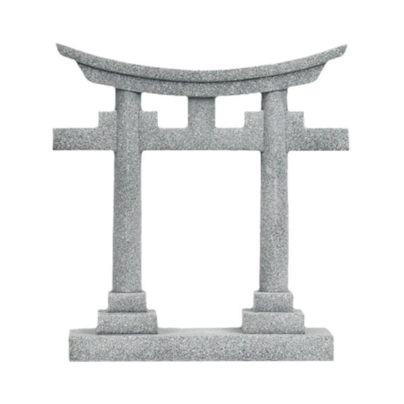 oshhnii Japan Torii Gate Shrine Model Figurine Landscape Ornament for Aquarium Decor 7.1x2.3x8.3cm