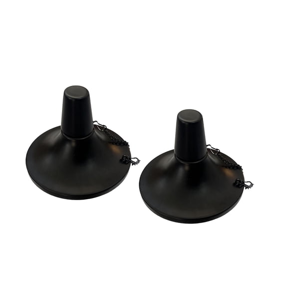 oshhnii Metal Table Top Torch Outdoor with Wicks and Covers for Party Yard Landscape 2 Pieces