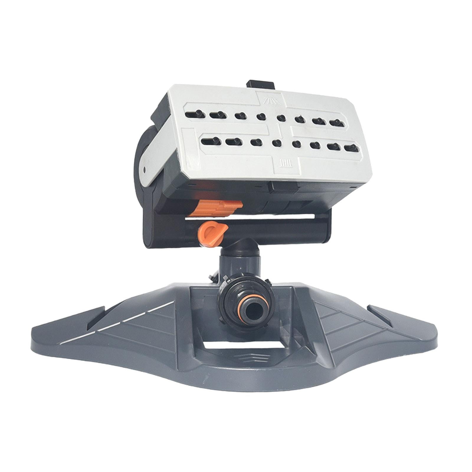 oshhnii Mini Oscillating Sprinkler Quick Connection Adjustable 16 Nozzles Lawn Sprinkler