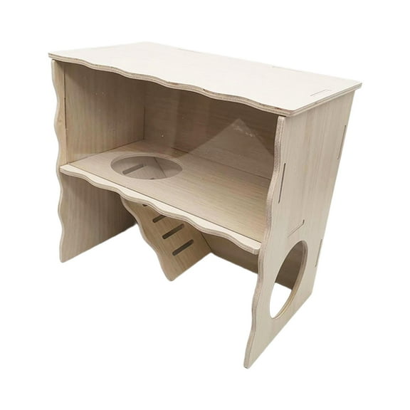 oshhnii Pet Animal Hide Hideout Guinea Pig Cottage Hamster Cage for Mice Dwarf Mouse