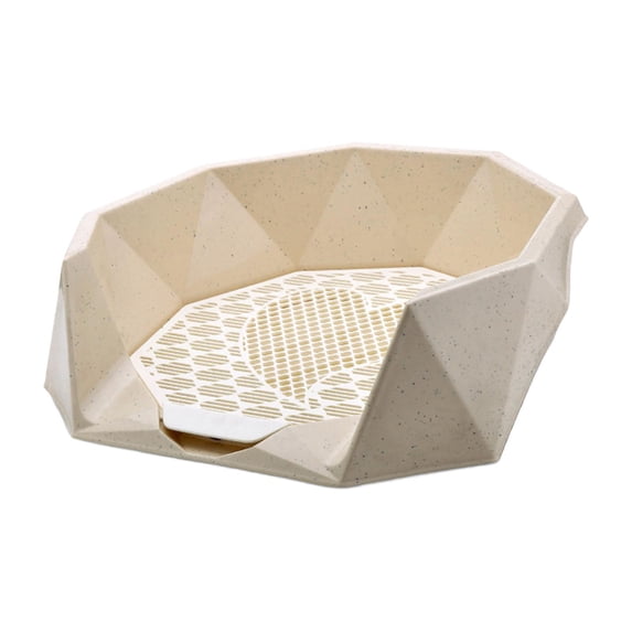 oshhnii Pet Dog Toilet Portable Litter s s Potty Pan Puppy Training Potty beige