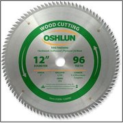 oshlun sbw-120096 12-inch 96 tooth atb fine finishing saw blade with 1-inch arbor