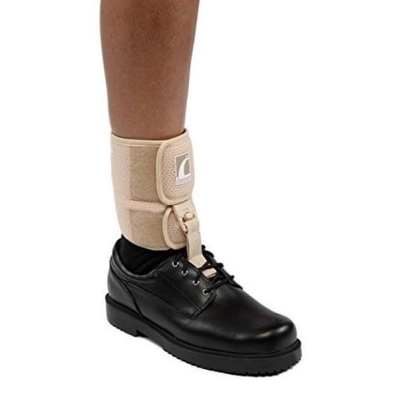 ossur foot-up drop foot brace - orthosis ankle brace support comfort cushioned adjustable wrap (x-large, beige)