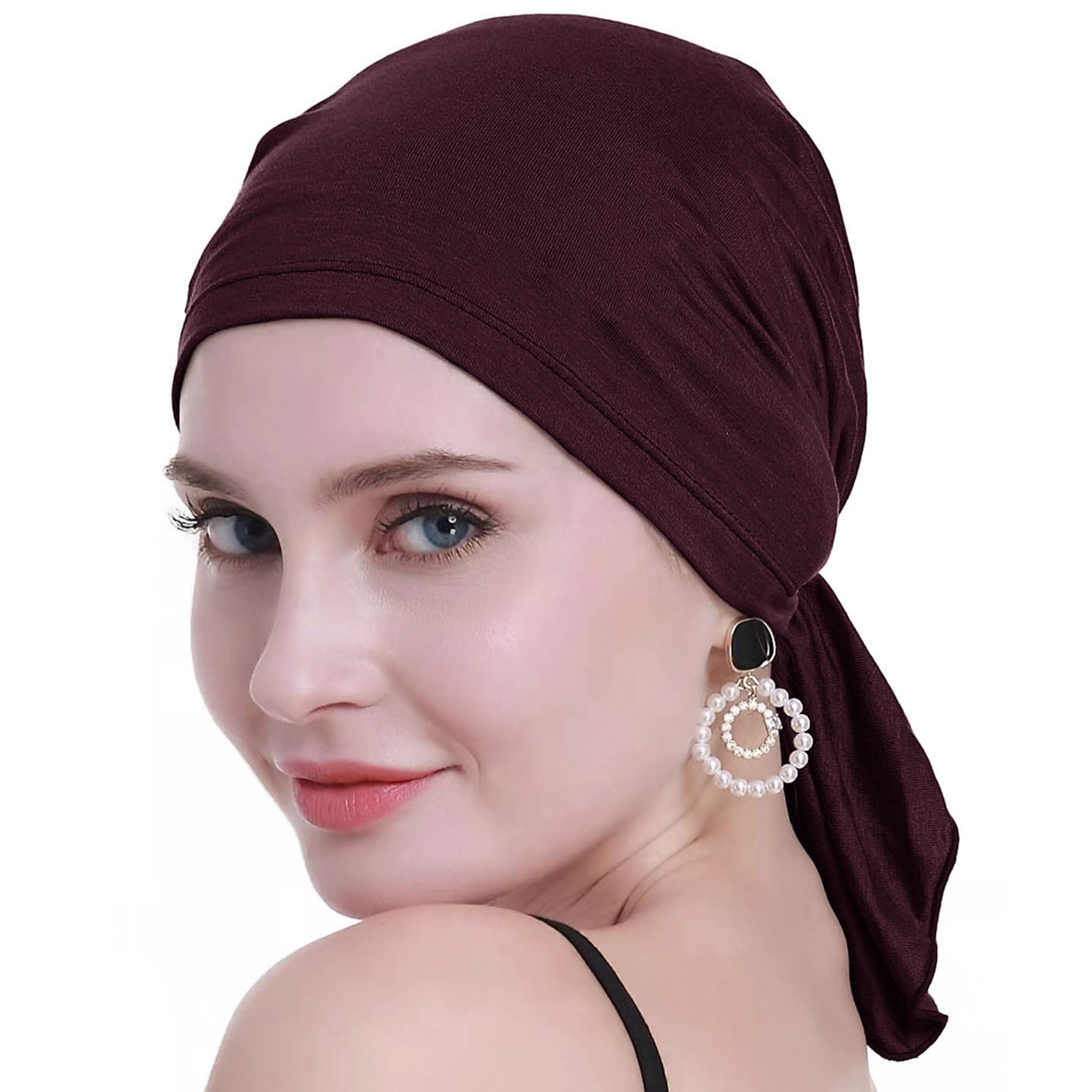 OSVYO Bamboo Chemo Headwear for Women - Hair Loss, Cancer - 4 Slip-on Headgear OSVYO Bamboo Chemo Headscarf for Women Hair Loss - Cancer  main image 3