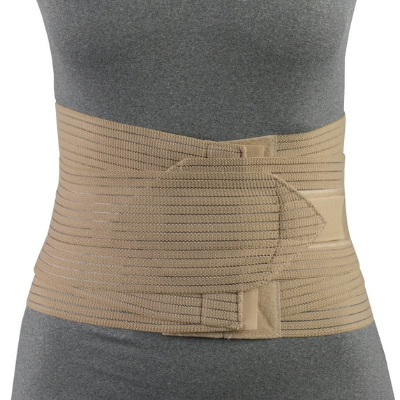 otc petite lumbo-sacral support, abdominal uplift, 8-inch lower back, elastic, small